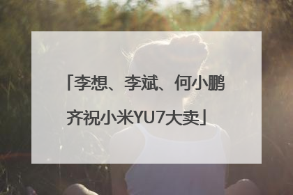 李想、李斌、何小鹏齐祝小米YU7大卖