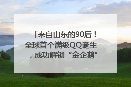 来自山东的90后！全球首个满级QQ诞生，成功解锁“金企鹅”，是继承父亲账号