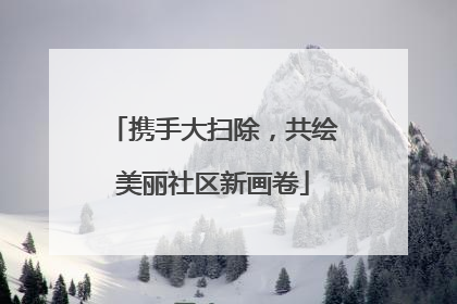 携手大扫除，共绘美丽社区新画卷