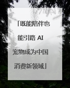 既能陪伴也能引路 AI宠物成为中国消费新领域