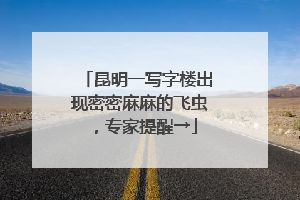 昆明一写字楼出现密密麻麻的飞虫，专家提醒→