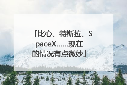 比心、特斯拉、SpaceX……现在的情况有点微妙
