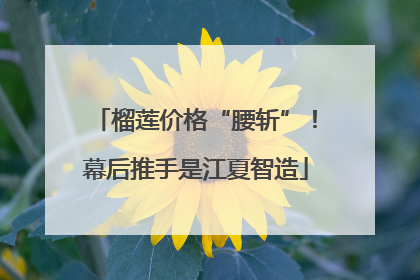 榴莲价格“腰斩”！幕后推手是江夏智造