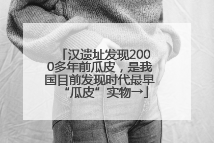 汉遗址发现2000多年前瓜皮，是我国目前发现时代最早“瓜皮”实物→