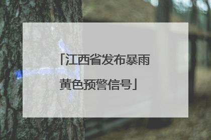 江西省发布暴雨黄色预警信号