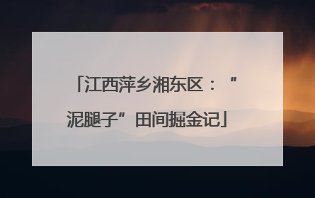 江西萍乡湘东区：“泥腿子”田间掘金记