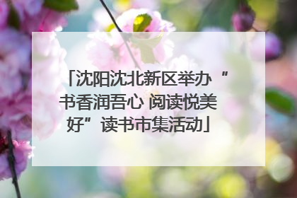沈阳沈北新区举办“书香润吾心 阅读悦美好”读书市集活动