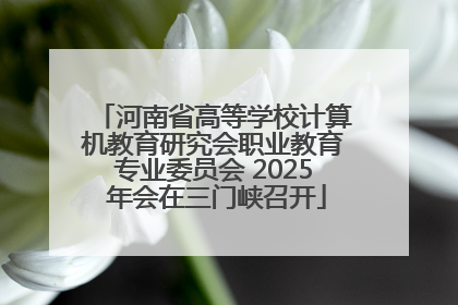 河南省高等学校计算机教育研究会职业教育专业委员会 2025 年会在三门峡召开
