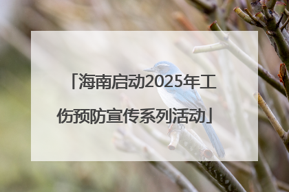 海南启动2025年工伤预防宣传系列活动