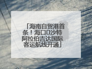 海南自贸港首条！海口⇌沙特阿拉伯吉达国际客运航线开通