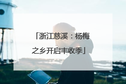 浙江慈溪：杨梅之乡开启丰收季