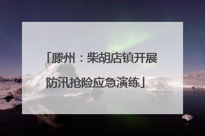 滕州：柴胡店镇开展防汛抢险应急演练