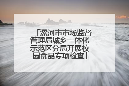 漯河市市场监督管理局城乡一体化示范区分局开展校园食品专项检查