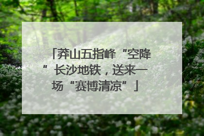 莽山五指峰“空降”长沙地铁，送来一场“赛博清凉”