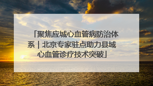 聚焦应城心血管病防治体系｜北京专家驻点助力县域心血管诊疗技术突破