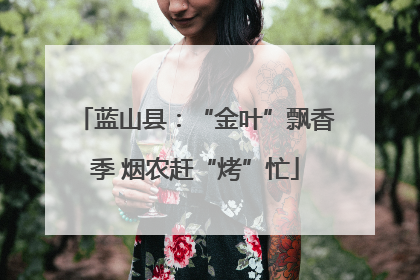 蓝山县：“金叶”飘香季 烟农赶“烤”忙