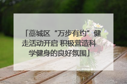 藁城区“万步有约”健走活动开启 积极营造科学健身的良好氛围