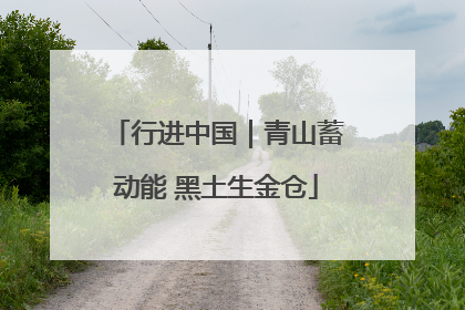 行进中国｜青山蓄动能 黑土生金仓