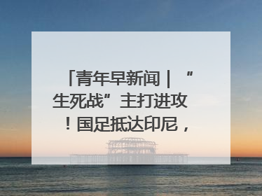 青年早新闻｜“生死战”主打进攻！国足抵达印尼，主教练发声