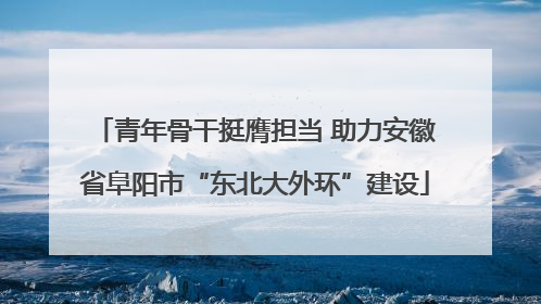 青年骨干挺膺担当 助力安徽省阜阳市“东北大外环”建设