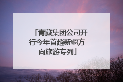 青藏集团公司开行今年首趟新疆方向旅游专列