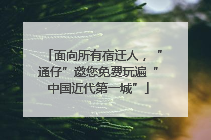 面向所有宿迁人，“通仔”邀您免费玩遍“中国近代第一城”