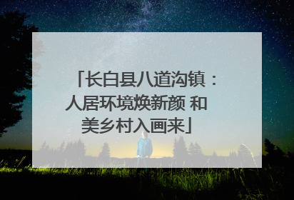 长白县八道沟镇：人居环境焕新颜 和美乡村入画来