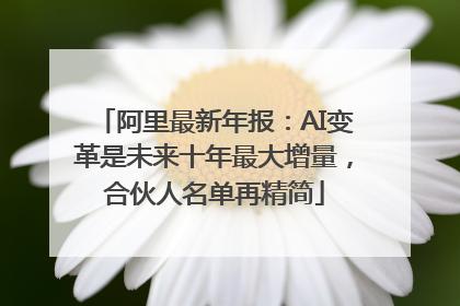 阿里最新年报：AI变革是未来十年最大增量，合伙人名单再精简