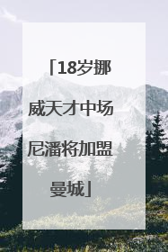 18岁挪威天才中场尼潘将加盟曼城