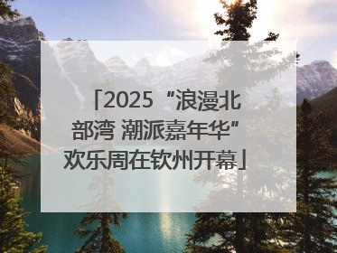 2025“浪漫北部湾 潮派嘉年华”欢乐周在钦州开幕