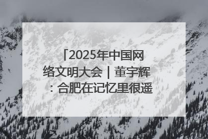 2025年中国网络文明大会｜董宇辉：合肥在记忆里很遥远也很亲切
