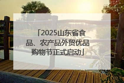 2025山东省食品、农产品外贸优品购物节正式启动