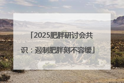 2025肥胖研讨会共识：遏制肥胖刻不容缓