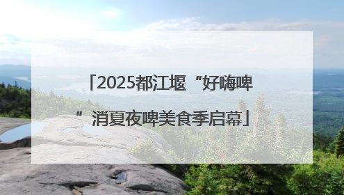 2025都江堰“好嗨啤”消夏夜啤美食季启幕