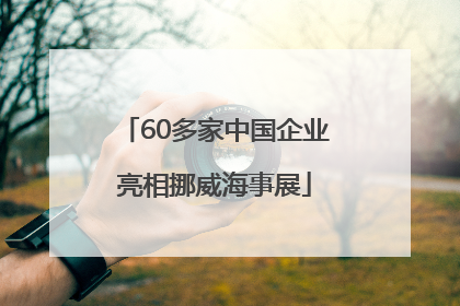 60多家中国企业亮相挪威海事展
