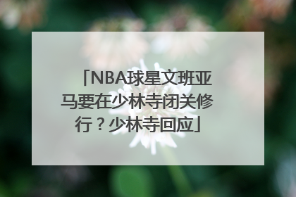 NBA球星文班亚马要在少林寺闭关修行？少林寺回应